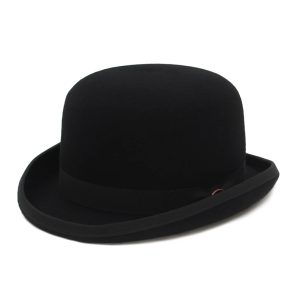 chapeau melon en feutre de laine