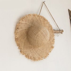 chapeau de soleil en raphia