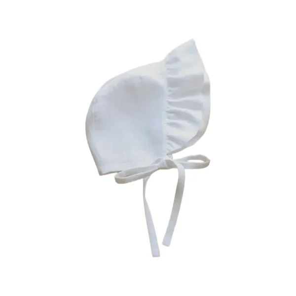 chapeau bébé uni blanc