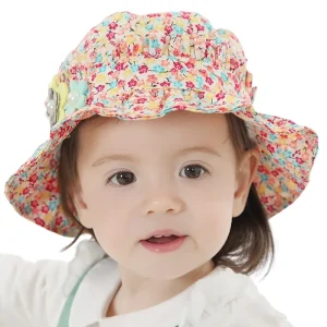 chapeau bébé fleuri