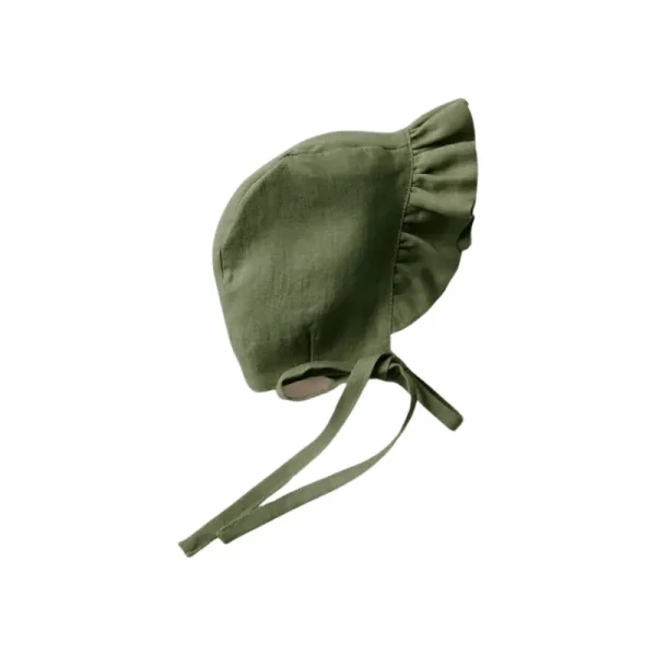 chapeau bébé uni vert