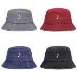 chapeau musical en denim
