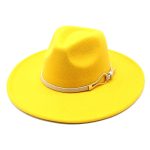 chapeau élégant multicolore