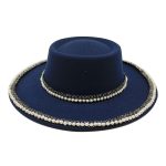 chapeau en laine femme perles