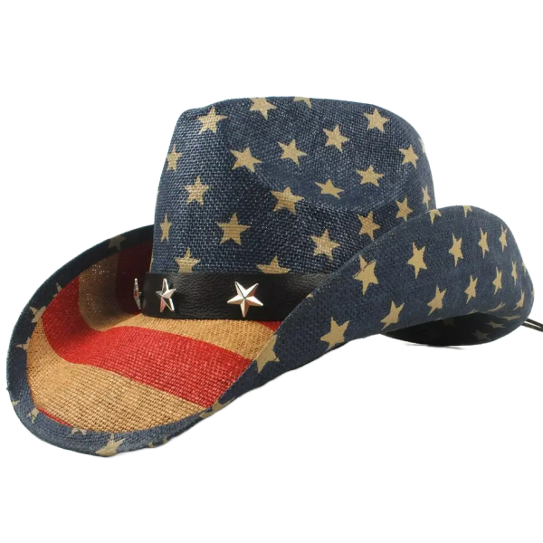 chapeau de cowboy en paille