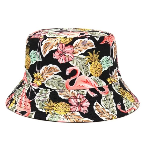 Bob à Fleurs Flamant Rose