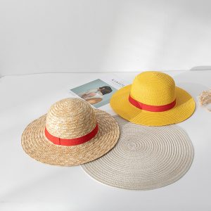 chapeau de paille rond