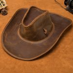 Chapeau de cowboy en cuir