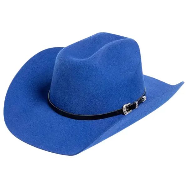 chapeau country bleu moderne