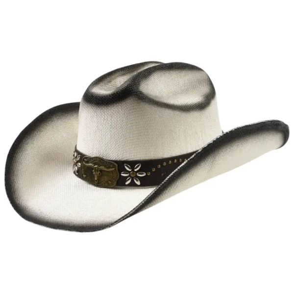 chapeau country femme blanc