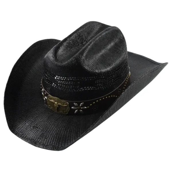 chapeau country femme noir