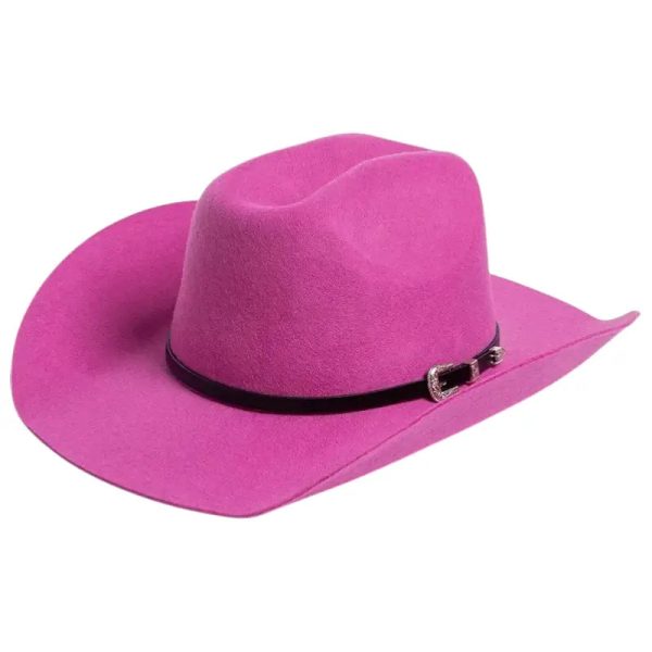 chapeau de cowboy rose