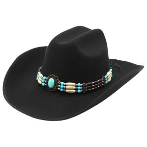 chapeau cowgirl noir