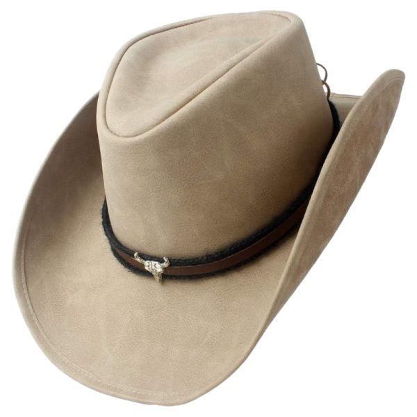 chapeau de cowboy en cuir