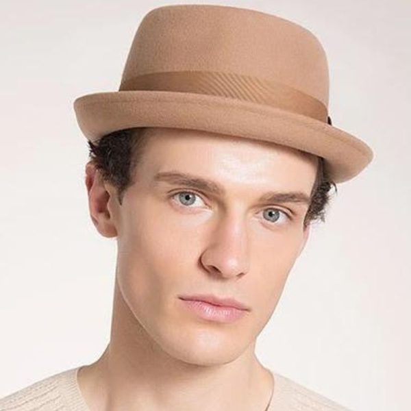 chapeau juif beige homme