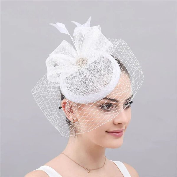 Chapeau mariage blanc