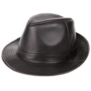 chapeau de pluie jazz cuir
