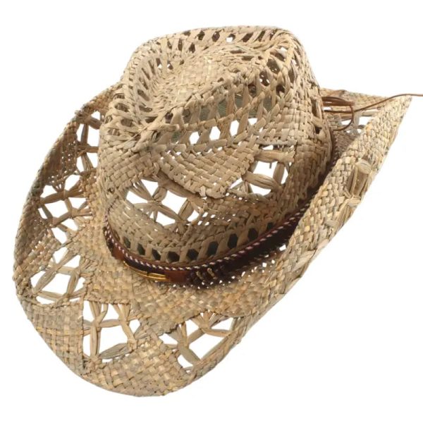 chapeau western en paille