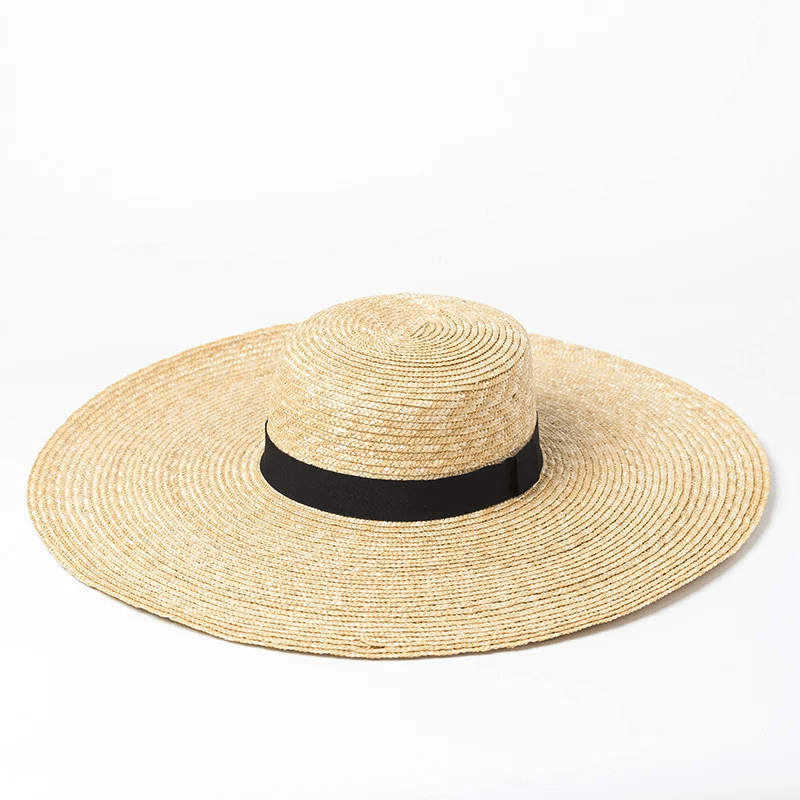 élégant chapeau plage